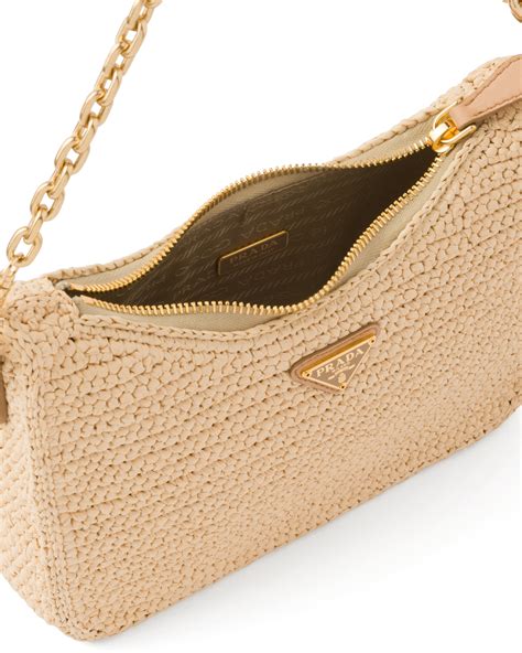 prada raffia bag re edition|soft fun raffia tote bags.